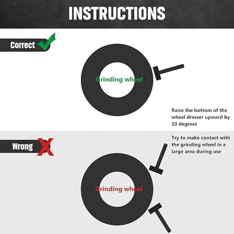 Natural Diamond Handheld Dresser for Grinding Wheels Precision Polishing Tool for Metal Grinders Durable Design