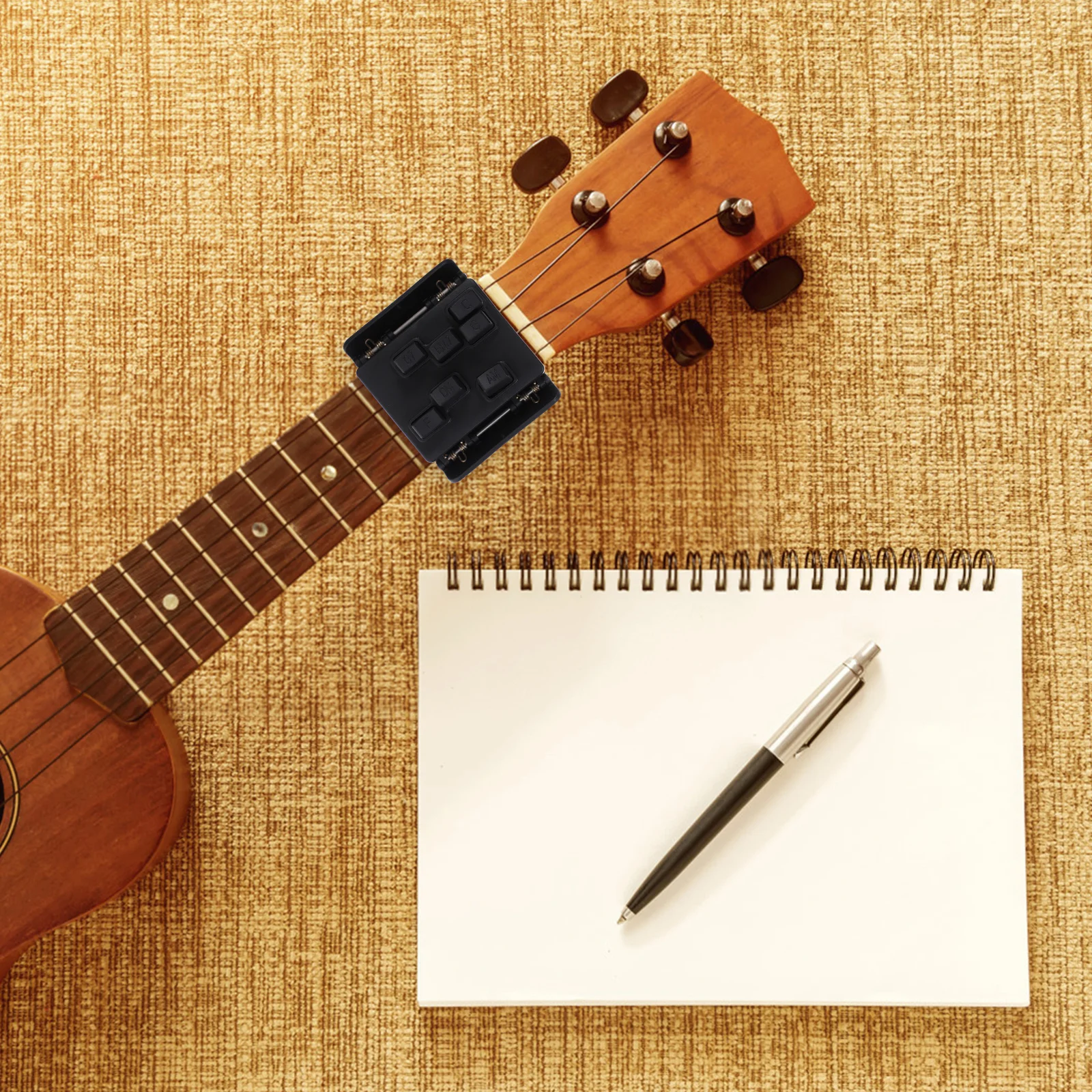 

Ukulele Chord Training System Black for 23 Inch Ukulele Fast Practice Seven Chords Easy Installation Musical Instrument