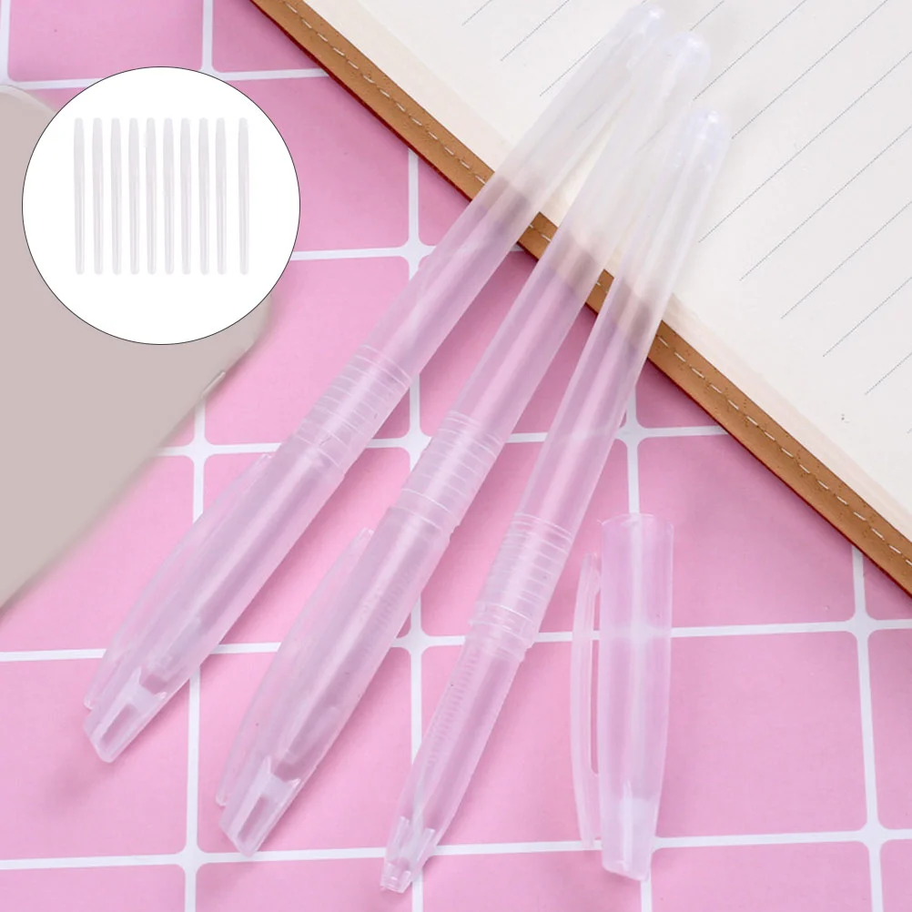 

50 Pcs Pp Transparent Pen Holder Water Refill Empty Holders Ballpoint Pens Pen-holder Eyelash