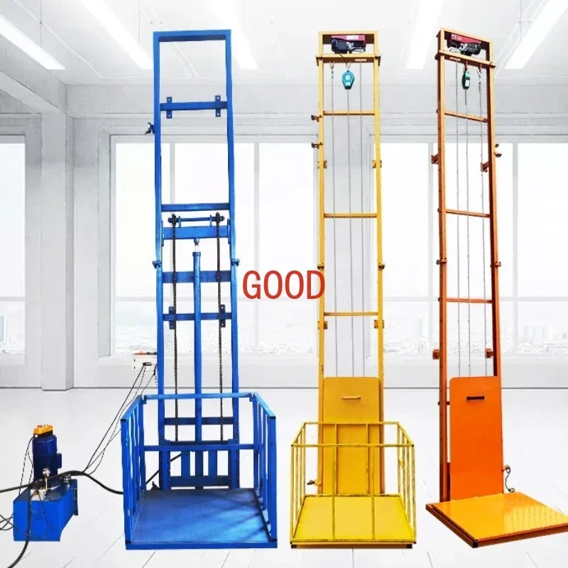 Electric Cargo Lift Hydraulic Elevator Lift Tables for Warehouse  Safe for Construction Automatic Remote Control Scaffold