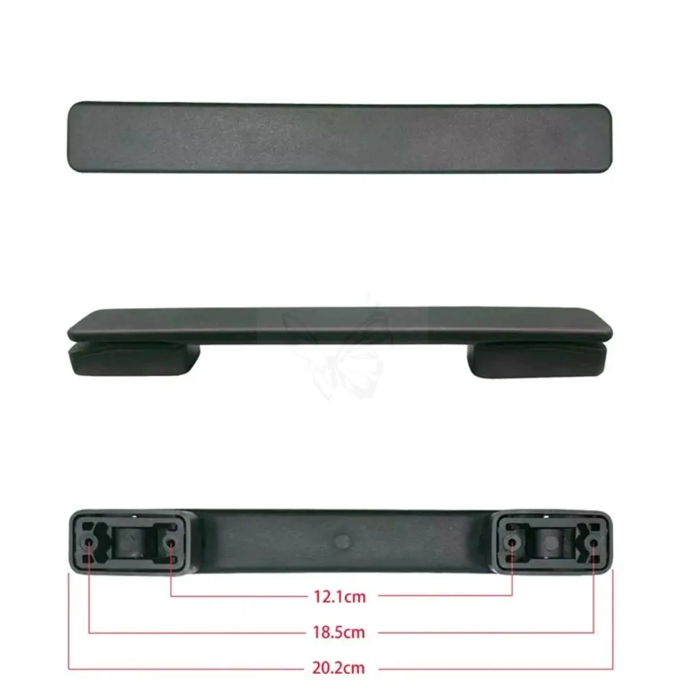 Gepäckgriff, Griffhalterung, Trolley-Griff, Koffergriff, Taschengriff, Ersatzgriff, universell, für Reisen, schwarz, Gepäcktaschenzubehör – Detail 5