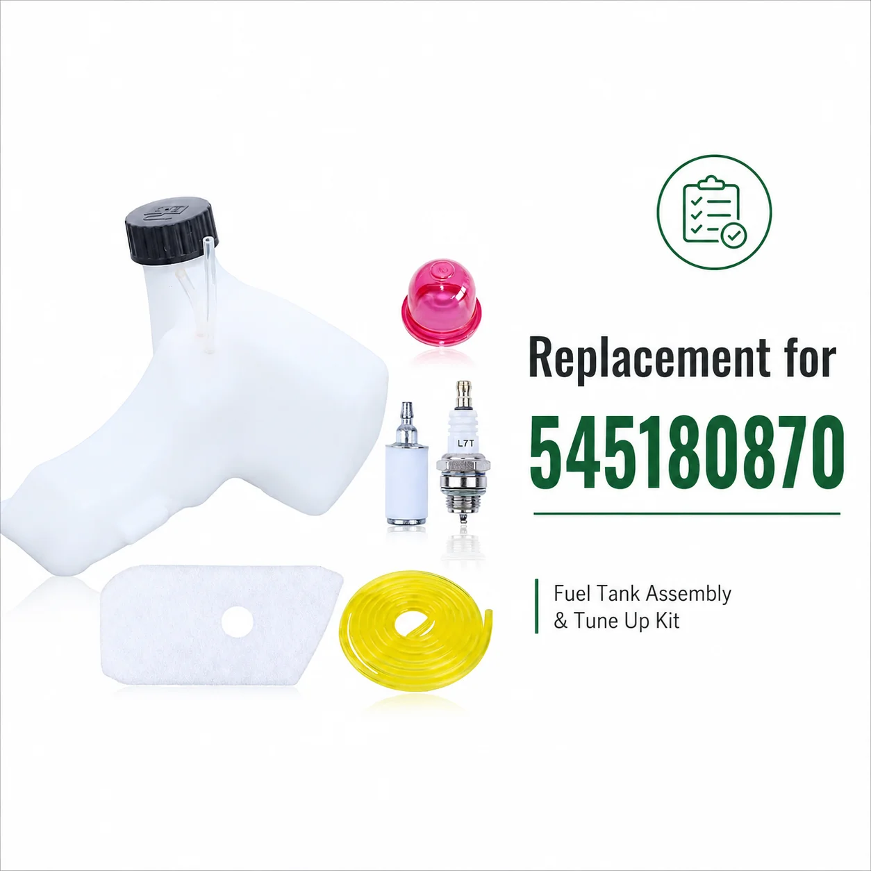 String Trimmer Fuel Tank Assembly Tune Up Kit For Redmax BT280 BC280 Jonsered BC2126 BC2128 McCulloch B28B/B28PS OEM 545105105