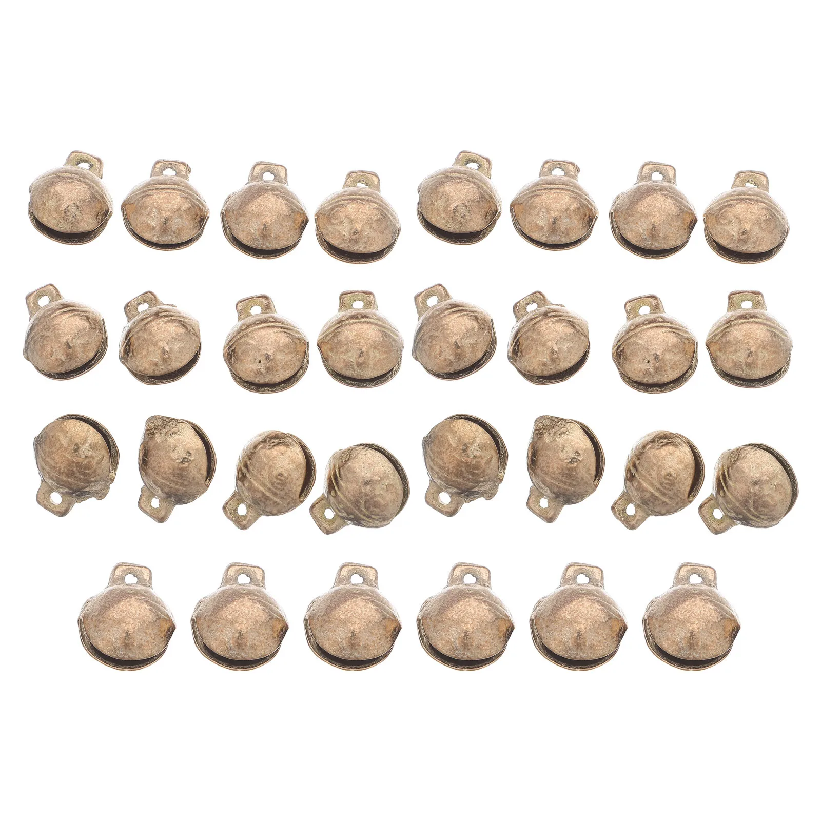 

Mini DIY Christmas Bells Metal Copper Jingle Bells for Crafts Wind Chime Decor Holiday Ornament Small Decorative Accessories