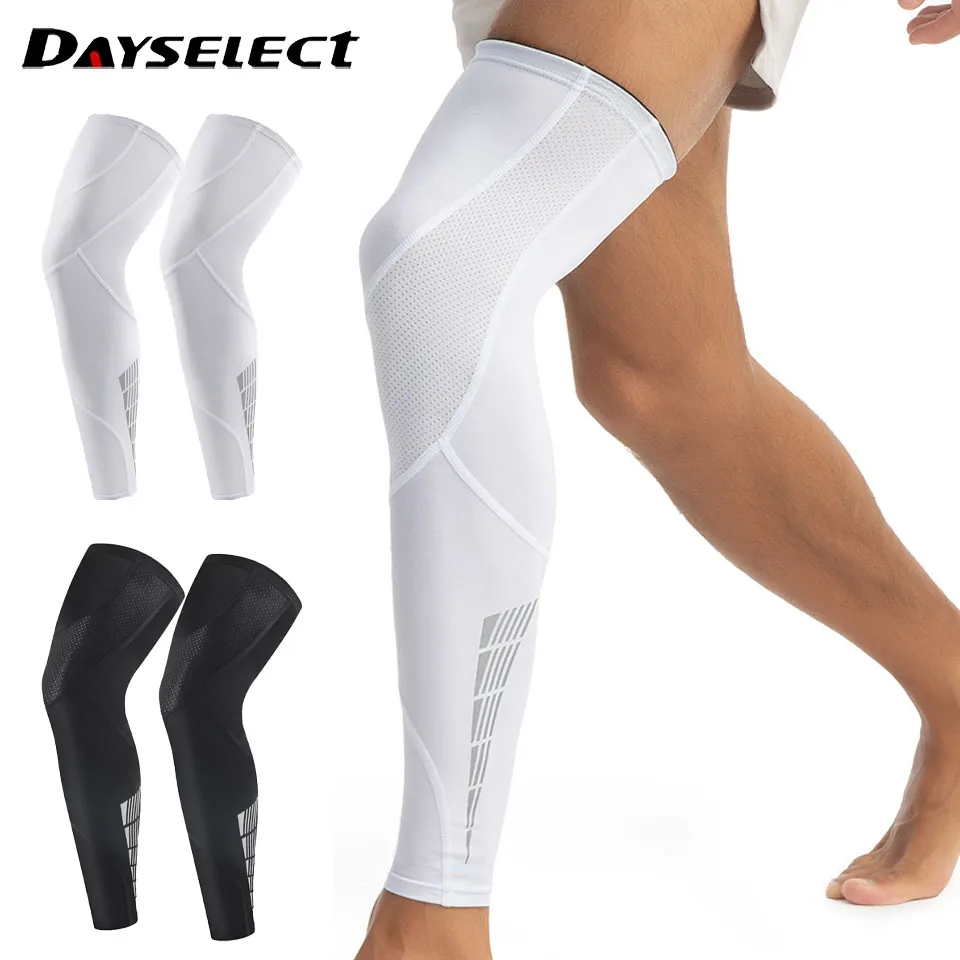 

Cycling Knee Pads Extended Leg Guard Elastic Hosiery Anti-Slip Nighttime Reflection Outdoor Sports Basketball Running Men Women