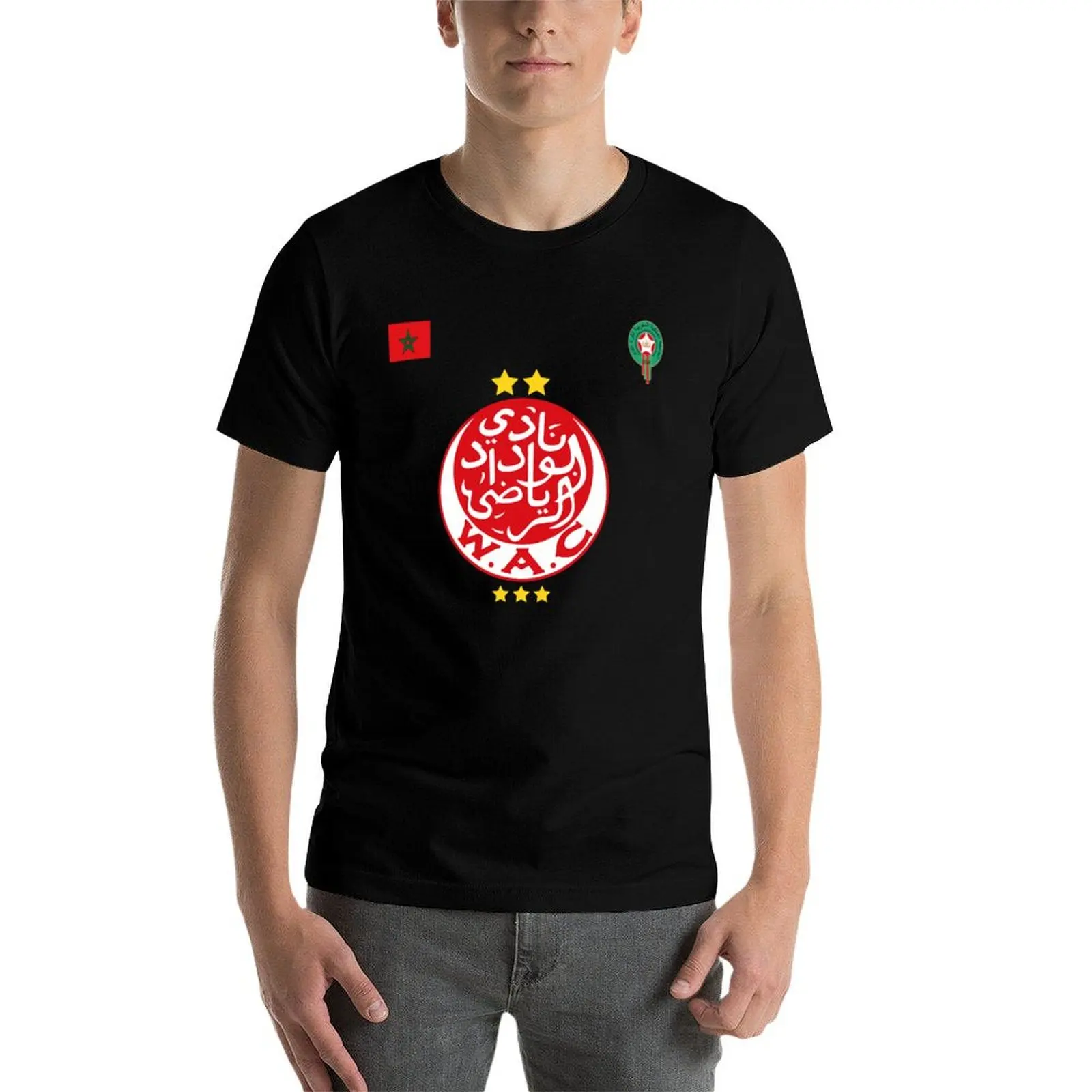 Morocco Wydad Wac Jersey Wac Lover T-Shirt quick-drying boys animal print shirts graphic tee men