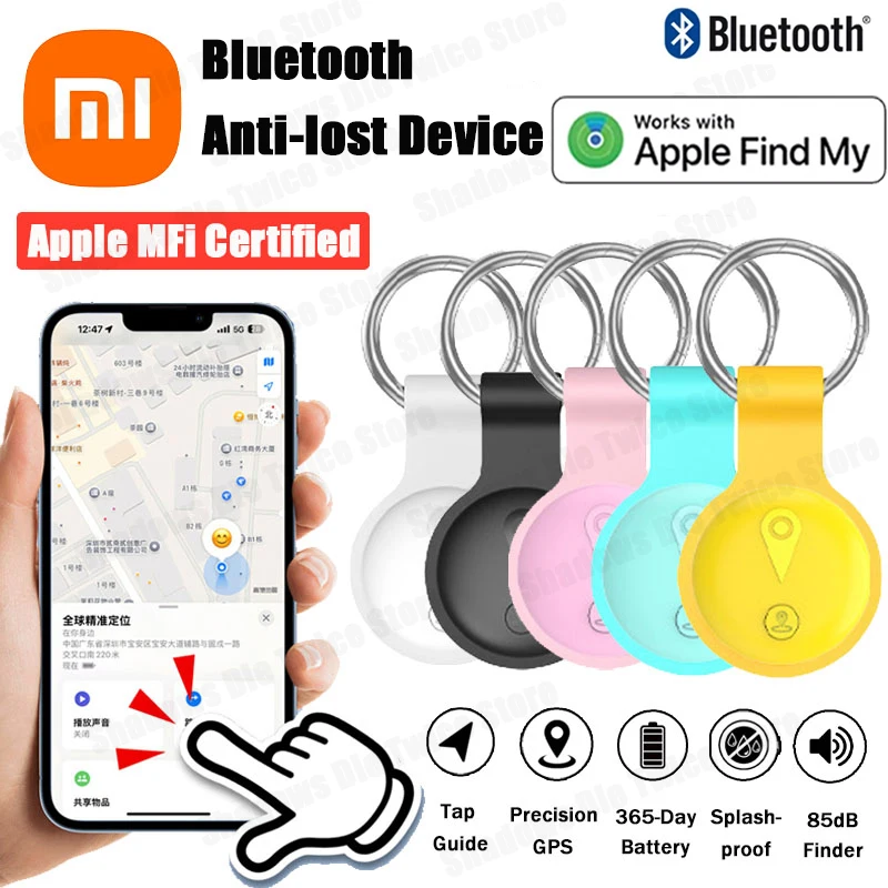 

Xiaomi New Global Smart Bluetooth Locator With Apple Find My App GPS Anti-lost Device Sound Locating Reminder Alarm Key Finder