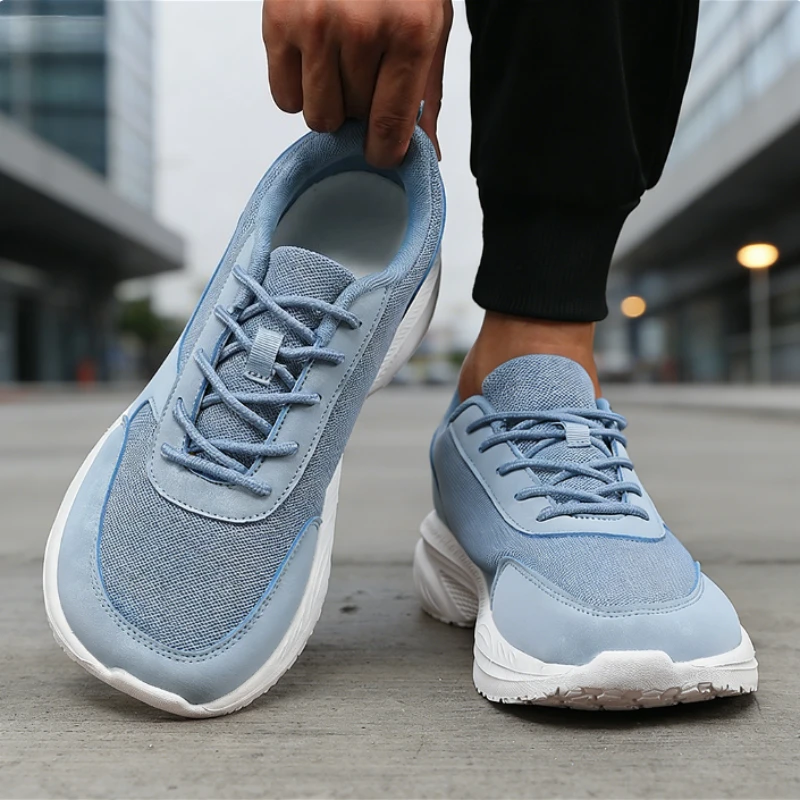 Wide Toe Running Shoes for Men Non Slip Breathable Sneakers Comfortable Soft Sole Stylish Walking Shoe New Zapatillas De Deporte