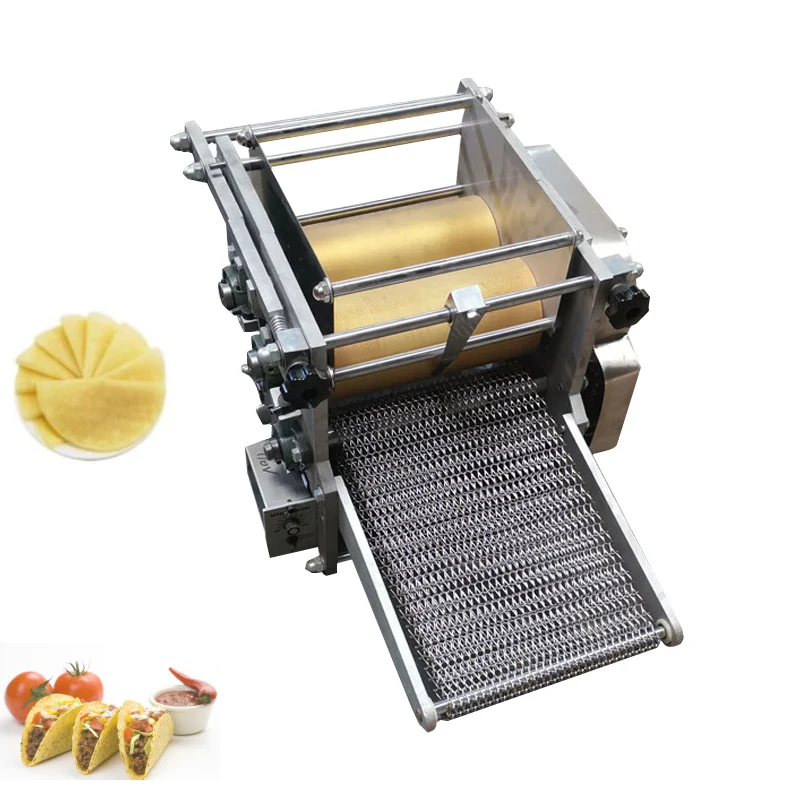 Portable Tortilla Chip Making Machine Tortilla Roller Press Machine Taco Maker Machine