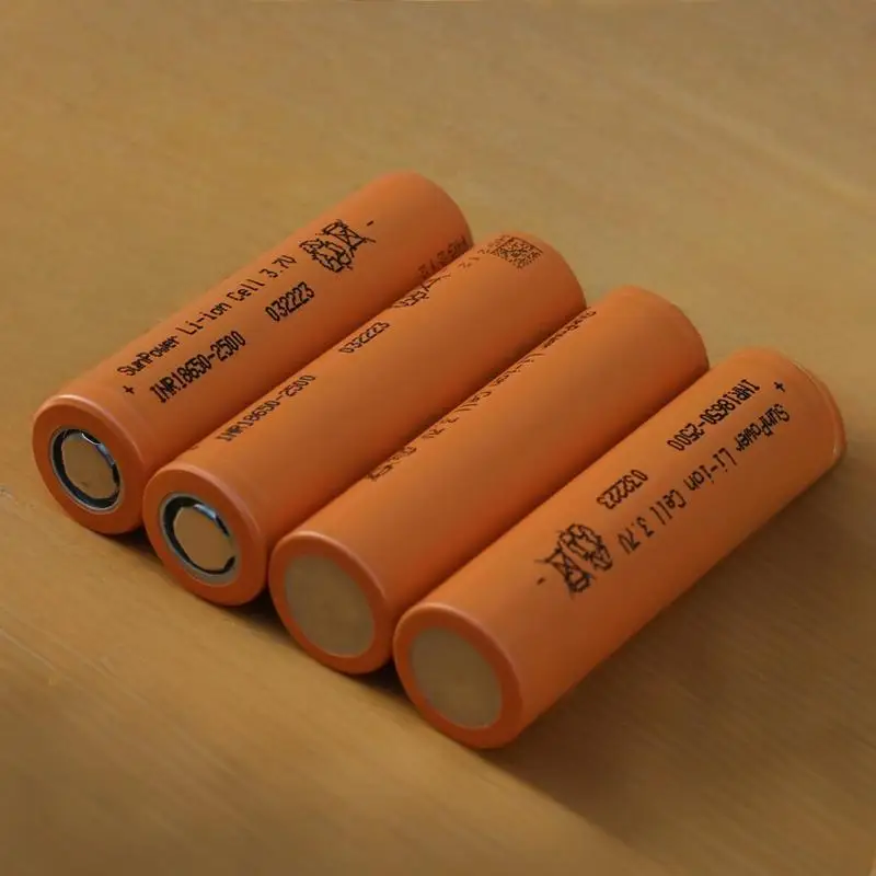 2-6pcs New for SunPower 18650 2500mAh 10C Rate Electric Tool Drill Power Lithium Battery 18650-2500mAh INR18650-2000
