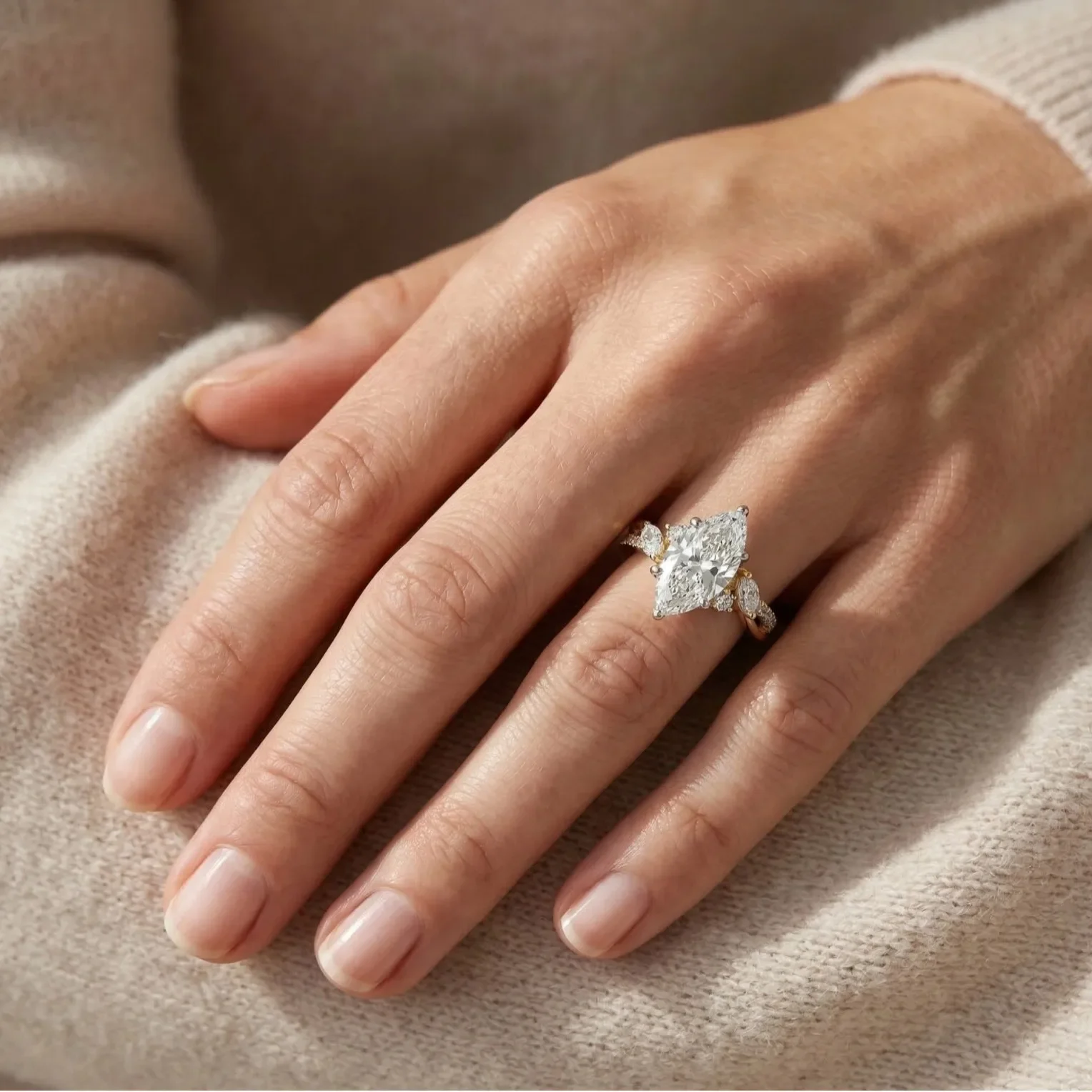 MUSHAN Custom Jewelry 925 Sterling Silver Ring Moissanite D Color VVS1 Fine Pear Lady 925 Sterling Silver Rings Diamond