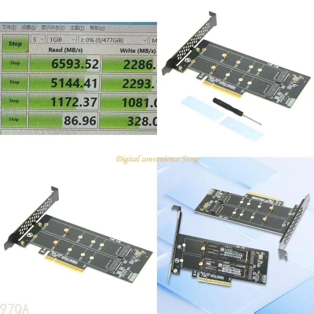 

97QA Fast Speed PCIe до 2 порта два M.2 NVME M Ключевые преобразователи Card Card Technology Technology