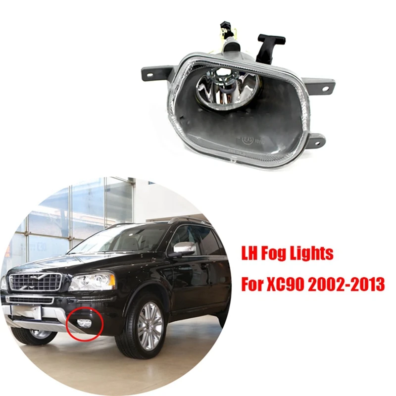 Car Front Headlights Fog Light Lamp 31111182 31111183 For VOLVO XC90 2002-2013 Driving Foglights Without Light Bulb