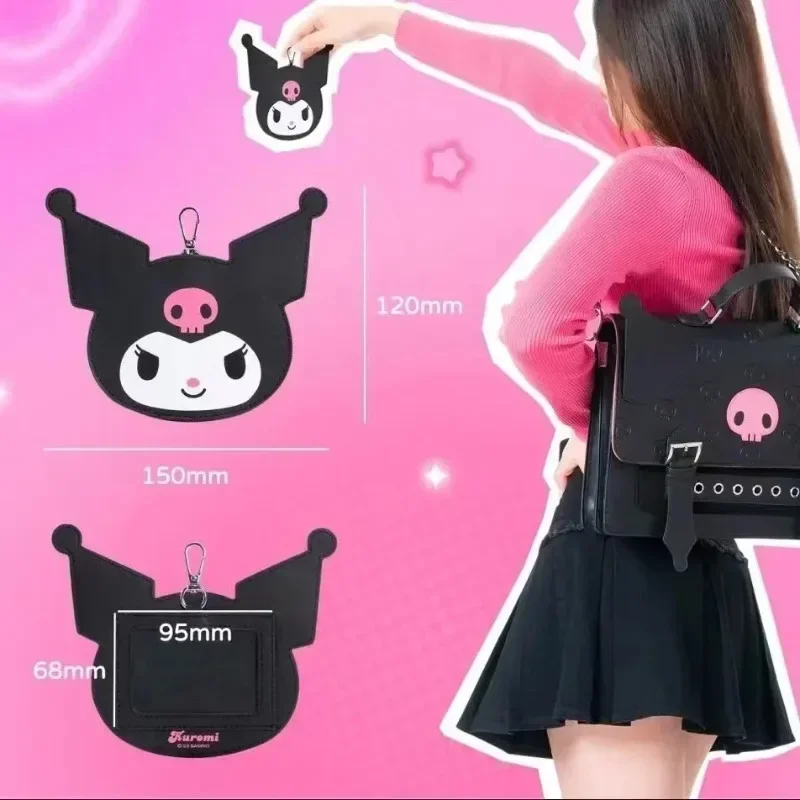 Sanrio Kuromi Large Capacity Crossbody Bags Simplicity Academy Fashion Style Backpack Women Shoulder Bag Cartoon Anime Girl Gift