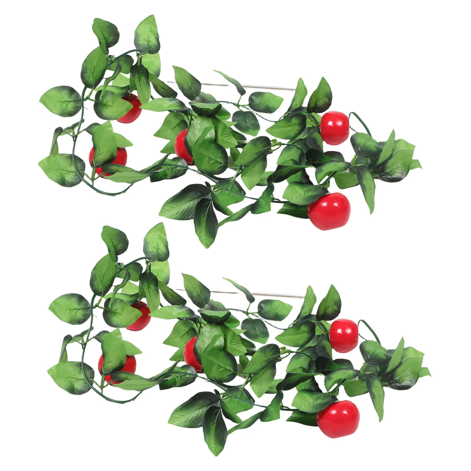 

2pcs Artificial Vine Home Decoration Realistic Simulated Hanging Ornament For Balcony Fence Air Conditioner Pipe Decorative