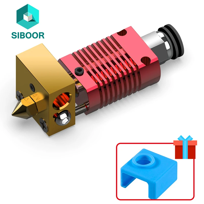 Zmontowana wytłaczarka MK8 zestawy Hotend do końcówek 3 5 6 CR-8/10 drukarek dysza ze stopu aluminium blok grzewczy akcesoria do drukarek 3D