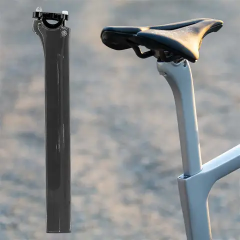 Car New F Frame Carbon Fiber Seat Tube 0 Degree Straight Head Bicycle Seat Post Repair Parts