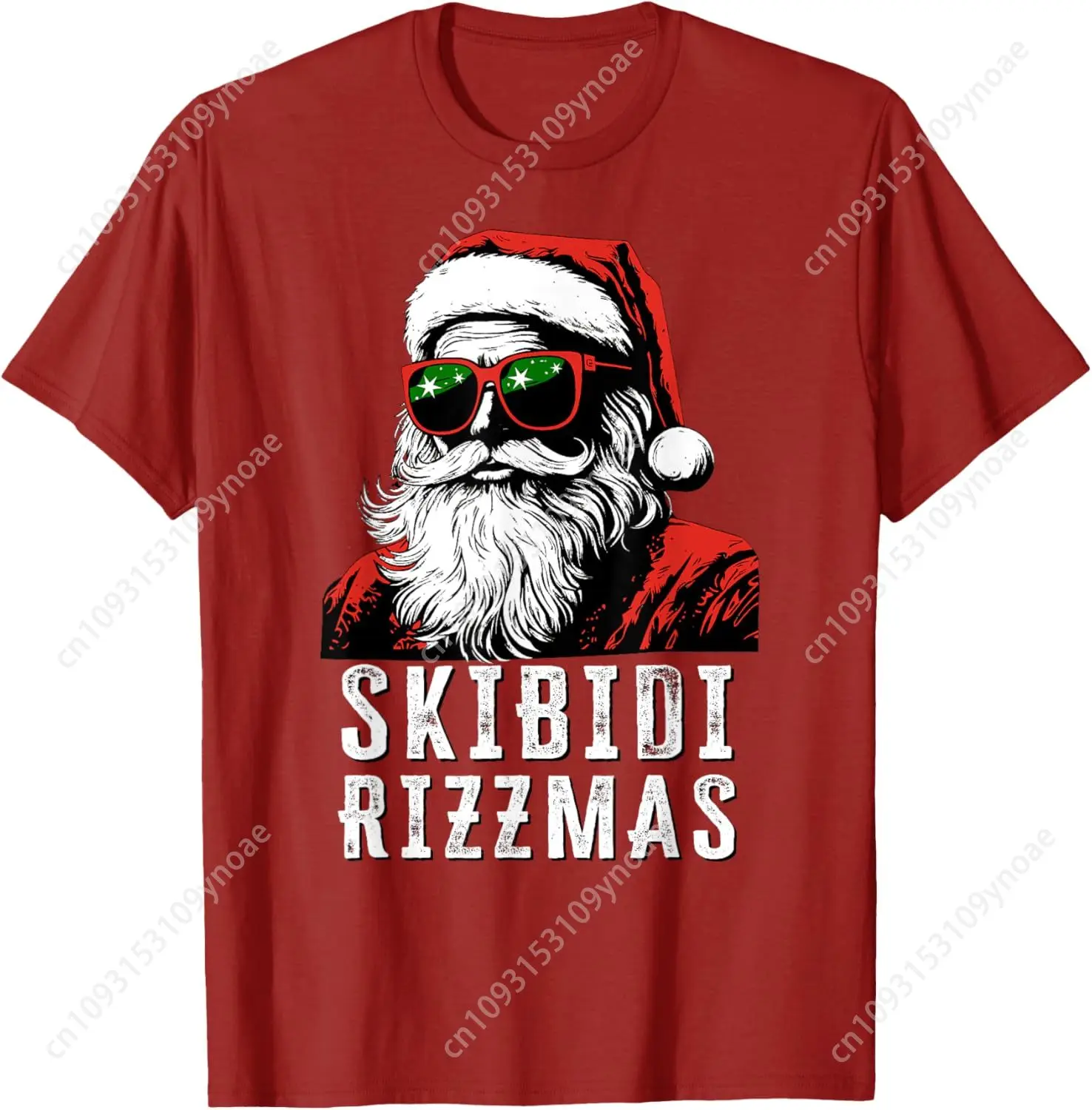 Skibidi Rizzmas Christmas Rizz Santa Claus Charisma Cool TShirt Man Women Cotton Tee Soft Shirt Breathable Top Short Sleeves