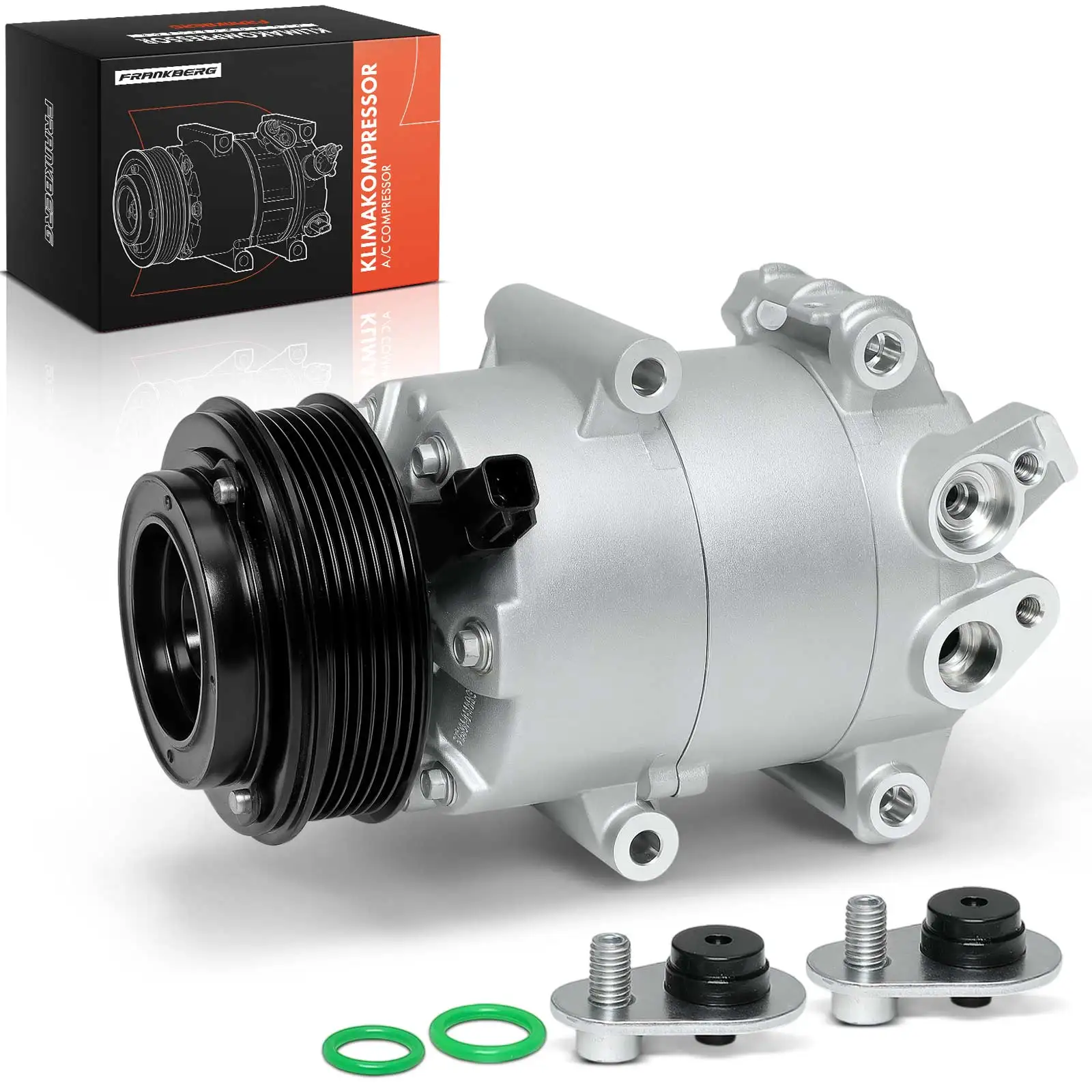 Frankberg 1x Klimakompressor für Ford B-Max JK Fiesta 6 CB1 CCN Focus 3 1.4L-1.6L AV1119D629BA 1774907 1855762 AV1119D629BC