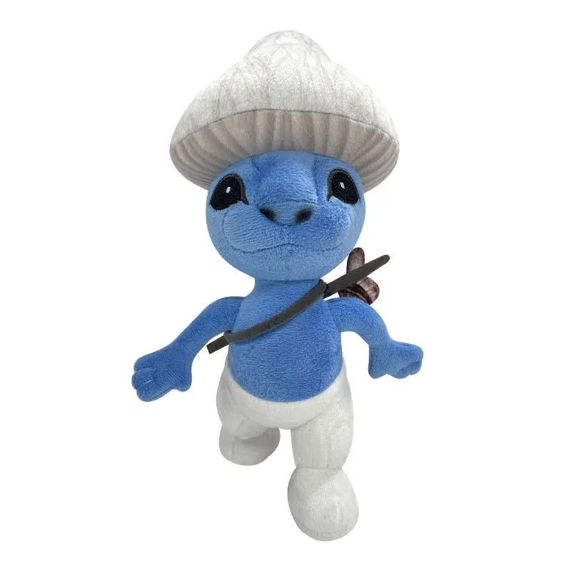 25cm Smurf Cat Plush Toy Smurf Cat We Live We Love We Lie Doll Smurf Cat Peluches Mushroom BlueStuffed Animal Soft Christma