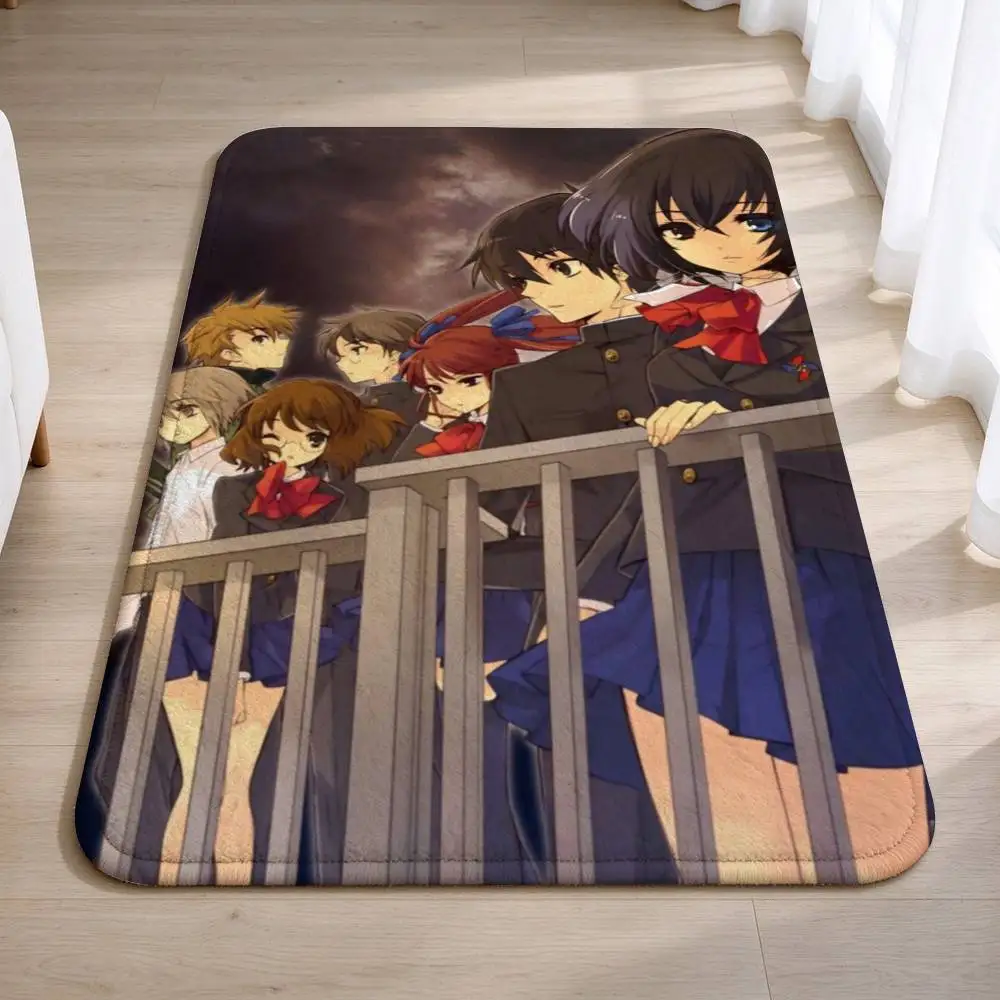 Anime A-Another Mei Misaki Home Decor Short Plush Floor Mat, Non-Slip & Easy to Clean for Multi Doorways