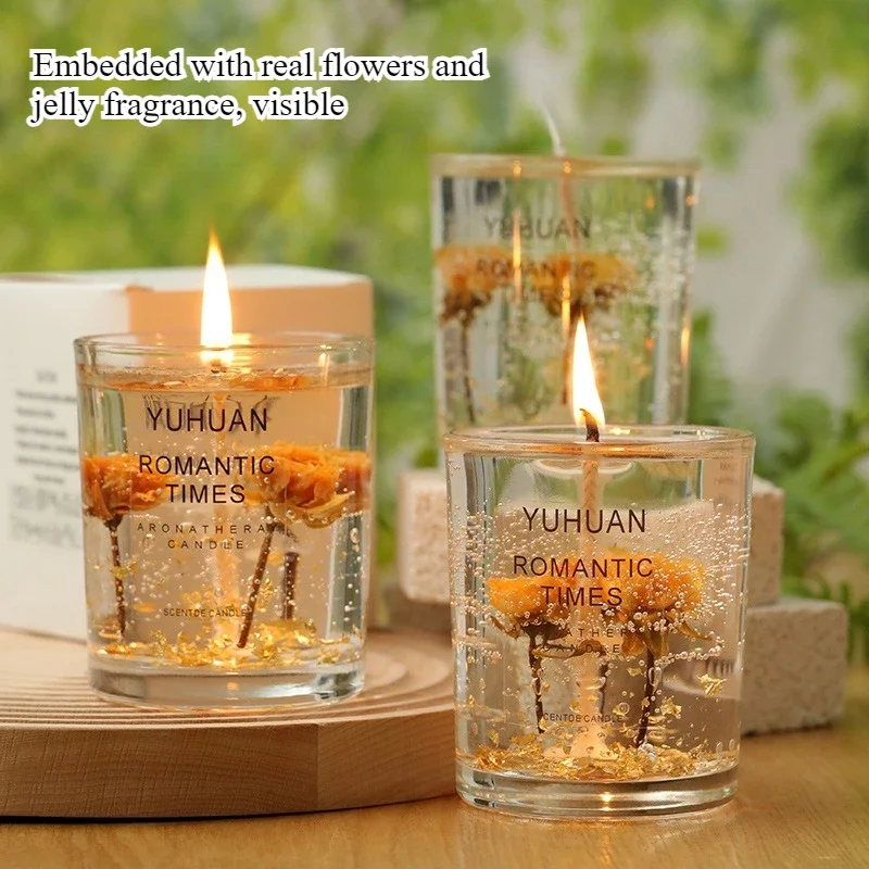 Scented Wax Candle Smokeless Aromatic Soybean Candles Aromatherapy Wedding Birthday Party Gift 2024 Christmas Home Decoration
