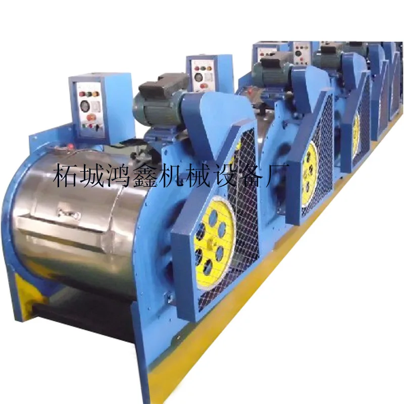 Fully Automatic Wool Cleaning Machine Wholesale Cleaning, Dewatering, and Drying Equipment with Electric Heating and Integrated