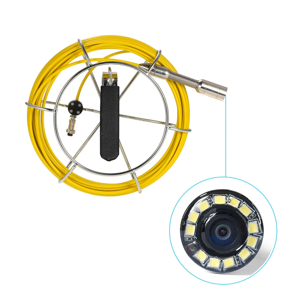 กล้องตรวจสอบท่อระบายน้ำ 30/20 เมตร Lixada IP68 กันน้ำ กล้องเอนโดสโคปอุตสาหกรรม ระบบตรวจสอบบอร์สโคป กล้องงู