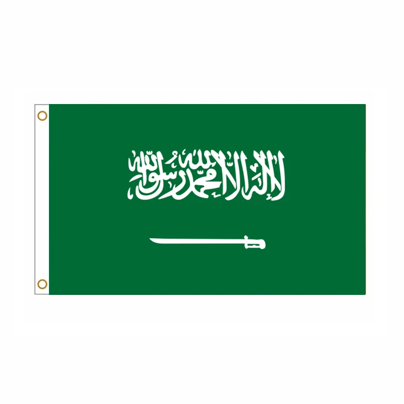5 Pcs/lot Saudi Arabia National Flag 90x150cm Saudi Arabia Flag Kingdom of Saudi Arabia National Flag wholesale