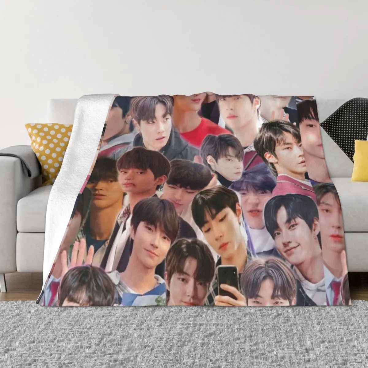 Hwang In-yeop collage Throw Blanket anime Blankets For Sofas Blankets