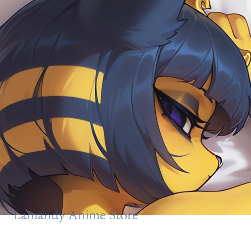 Dakimakura Anime Ankha Pregnant Double-Sided Print Pillowcase Life-Size Body Pillow Cover