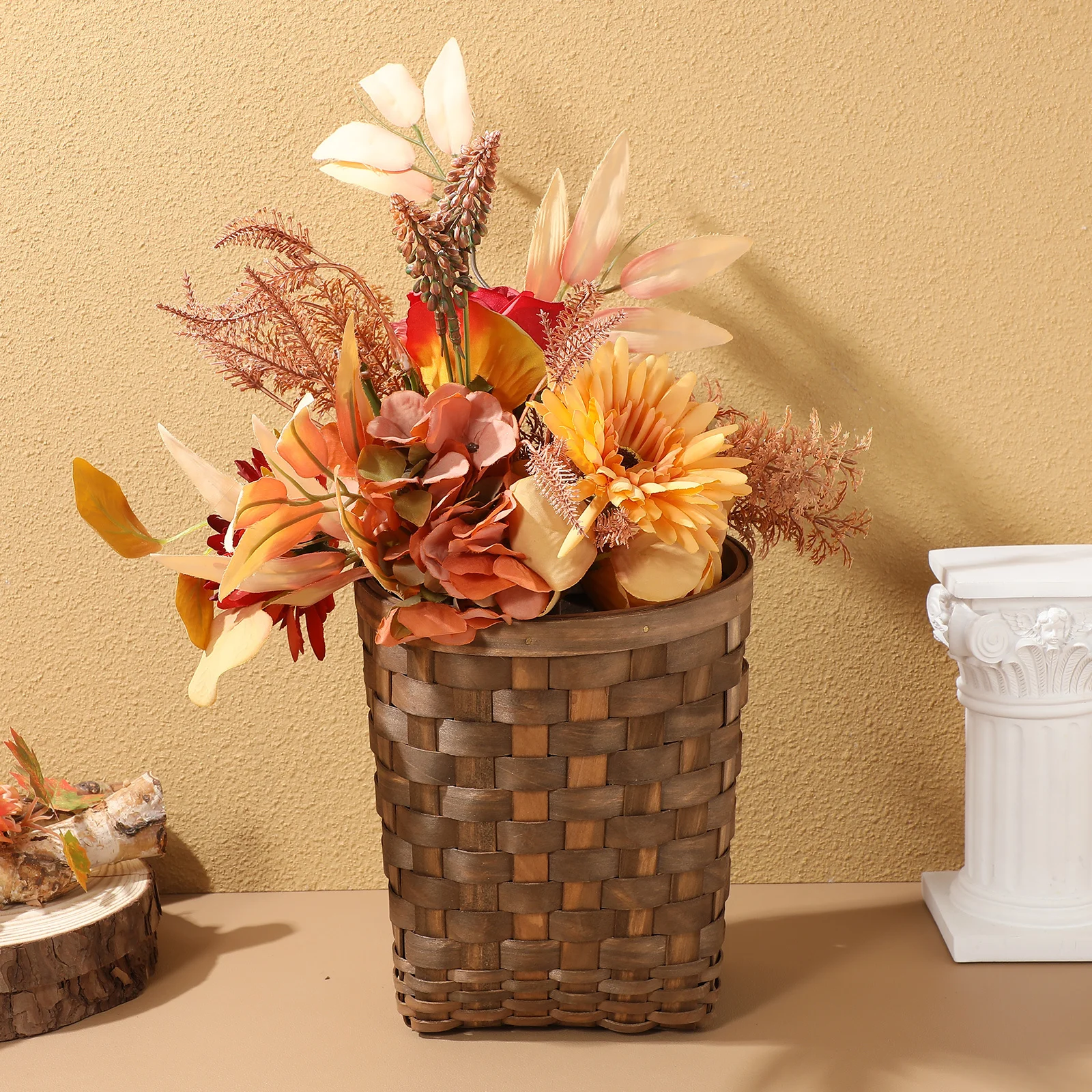 

Woven Storage Basket For Kitchen Wall Storage Fruit Vegetable Basket Garlic Ginger Holder Large Hanging Baskets Wall