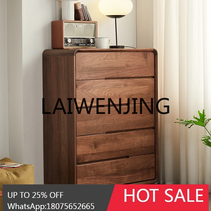 RWJ Solid Wood Log Furniture Locker Bedroom Chest of Drawer Storage Cabinet