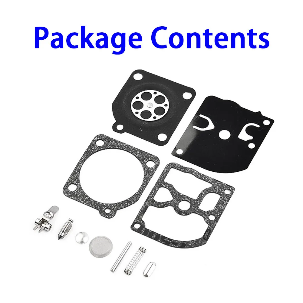 1 Juego de Kit de reparación de carburador para Zama RB-105 C1Q-S Serires para MS210 MS230 MS250 piezas de junta de carburador de motosierra reemplazar