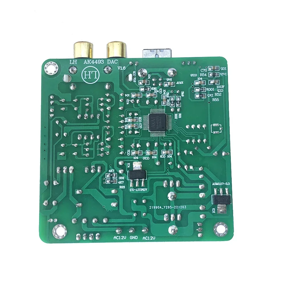 QCC5125+AK4493 Bluetooth 5.1 Lossless Decoding LDAC APTX HD Receiver RCA Output with Antenna AC12V