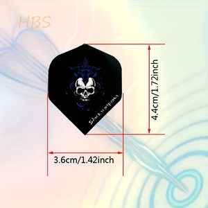 

12 аксессуаров для дротиков: стандартные лезвия-«лопатки» 4,4 × 3,6 см (1,73 × 1,42 дюйма), 2 смешанных стиля, для дротиков со стальным и мягким наконечником