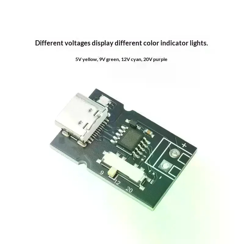 PD QC Fast Charging Power Extraction Module With LED Indicator For 5V 9V 12V 20V Voltage Switching Electronics Experiment