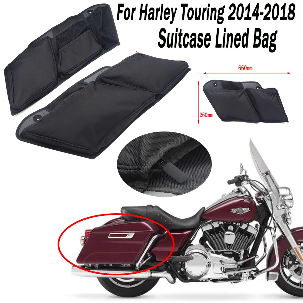 

For Harley Touring 2014-2018 Motorcycle Accessories Saddlebag Inner Toolkit Liners Toolbags Case