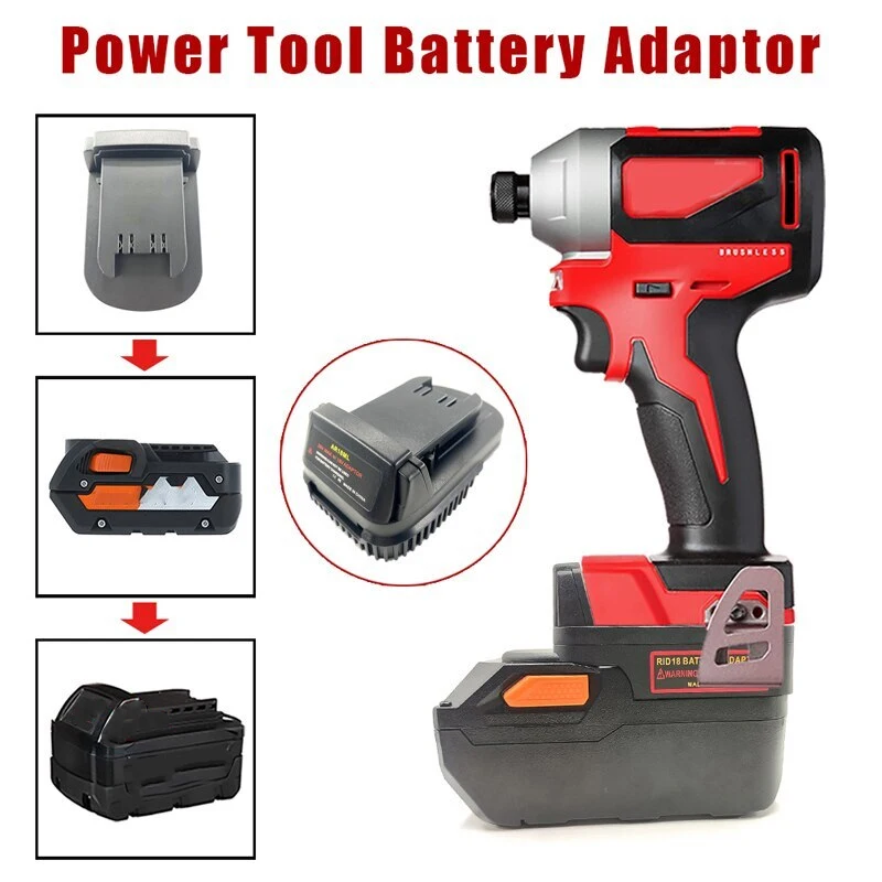 Adaptateur de batterie, convertisseur pour Makita à Ridgid AEG, pour Ridgid/AEG à Milwaukee, pour Ridgid/AEG à pour Makita, pour outils électriques