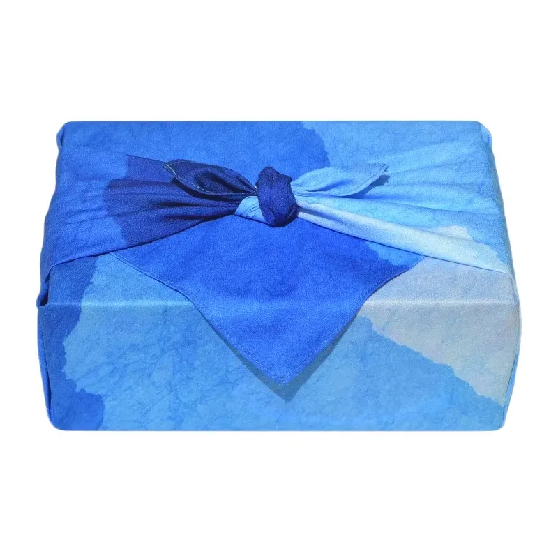 Creative Mountain Scenery Tablecloth Furoshiki Lunch Bento Box Takeout Packing Cloth Gift Wrapper Home Desk Decoration