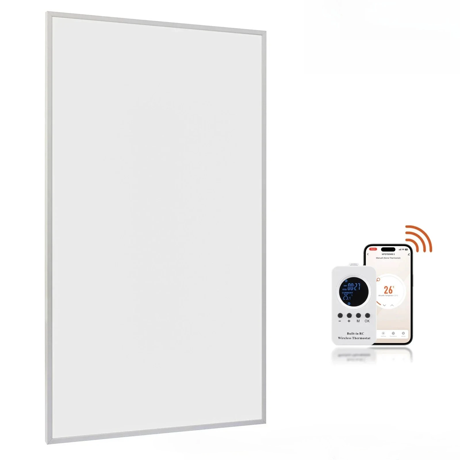 180 W-600 W Ferninfrarot-Panel, Carbon-Kristall-Panel, schnelle und sichere Heizung, APP-Steuerung für den Innenbereich, genießen Sie warm im Winter