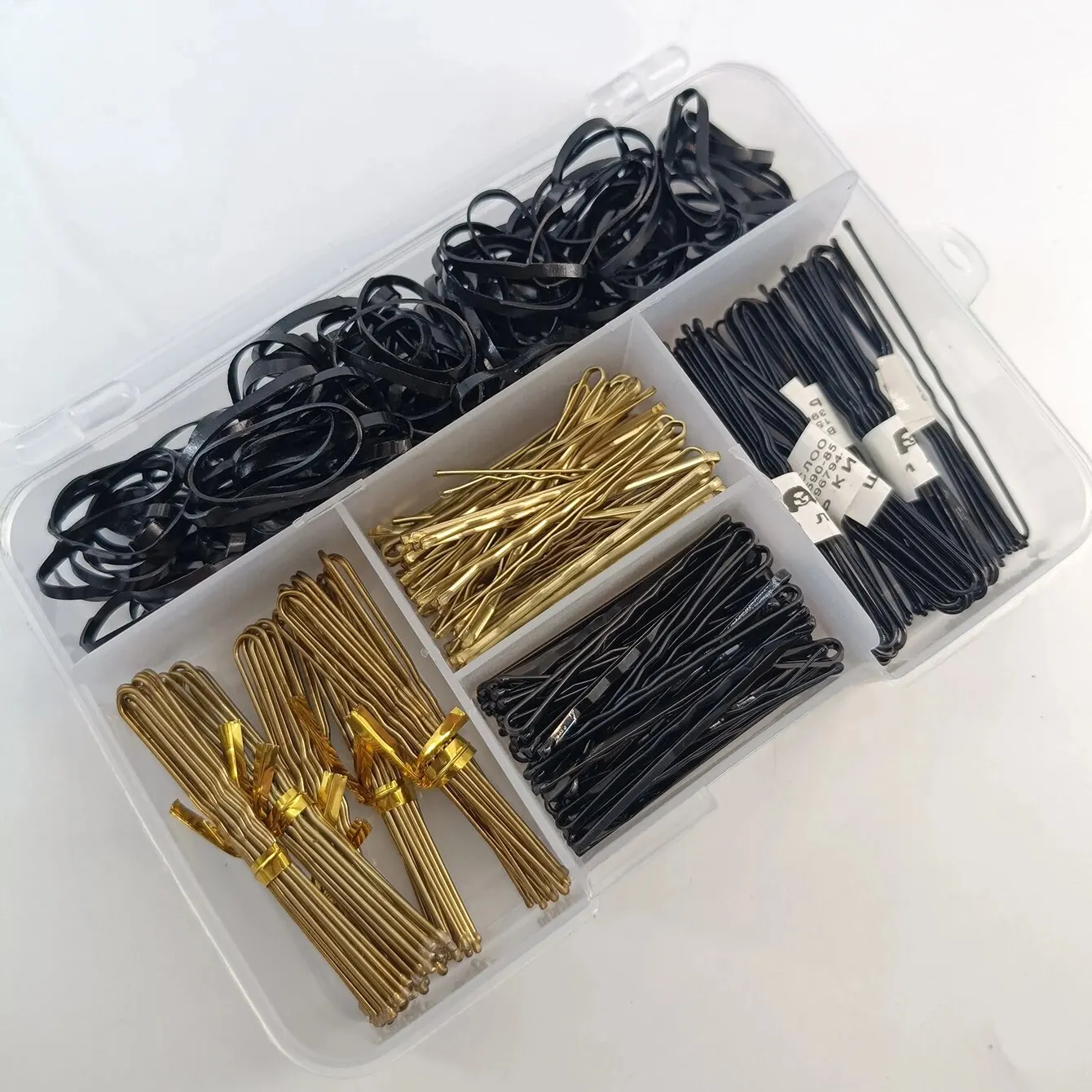 

320 PCS Box-packed Hair Clips and Rubber Bands Set For Women Girls Hair Ties Ponytail Holder Scrunchies Accessories