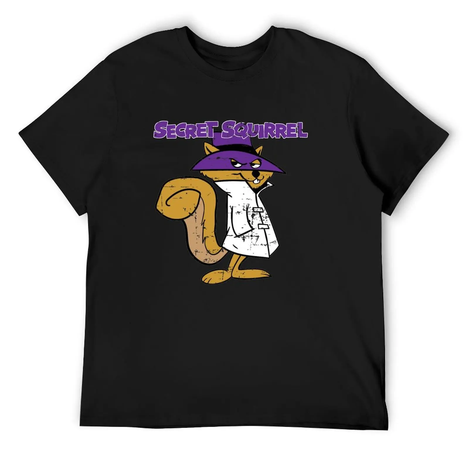 Secret Squirrel T-Shirt shirts graphic tee blacks quick drying new edition Short sleeve tee men