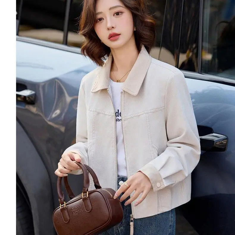 

New Jackets Lady 2026Spring Autumn Fashion Coats Women Leisure Lapel Outwear Ladies Short Western-style Overwear Femme Tops Tide