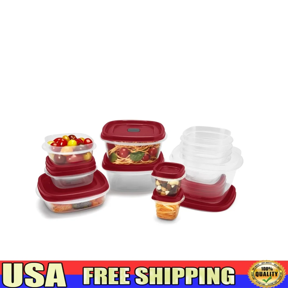 

Набор контейнеров для хранения продуктов питания из 24 предметов, не содержащие BPA, легко найти крышки, штабелируемые контейнеры для организации кухни, контейнеры для приготовления еды