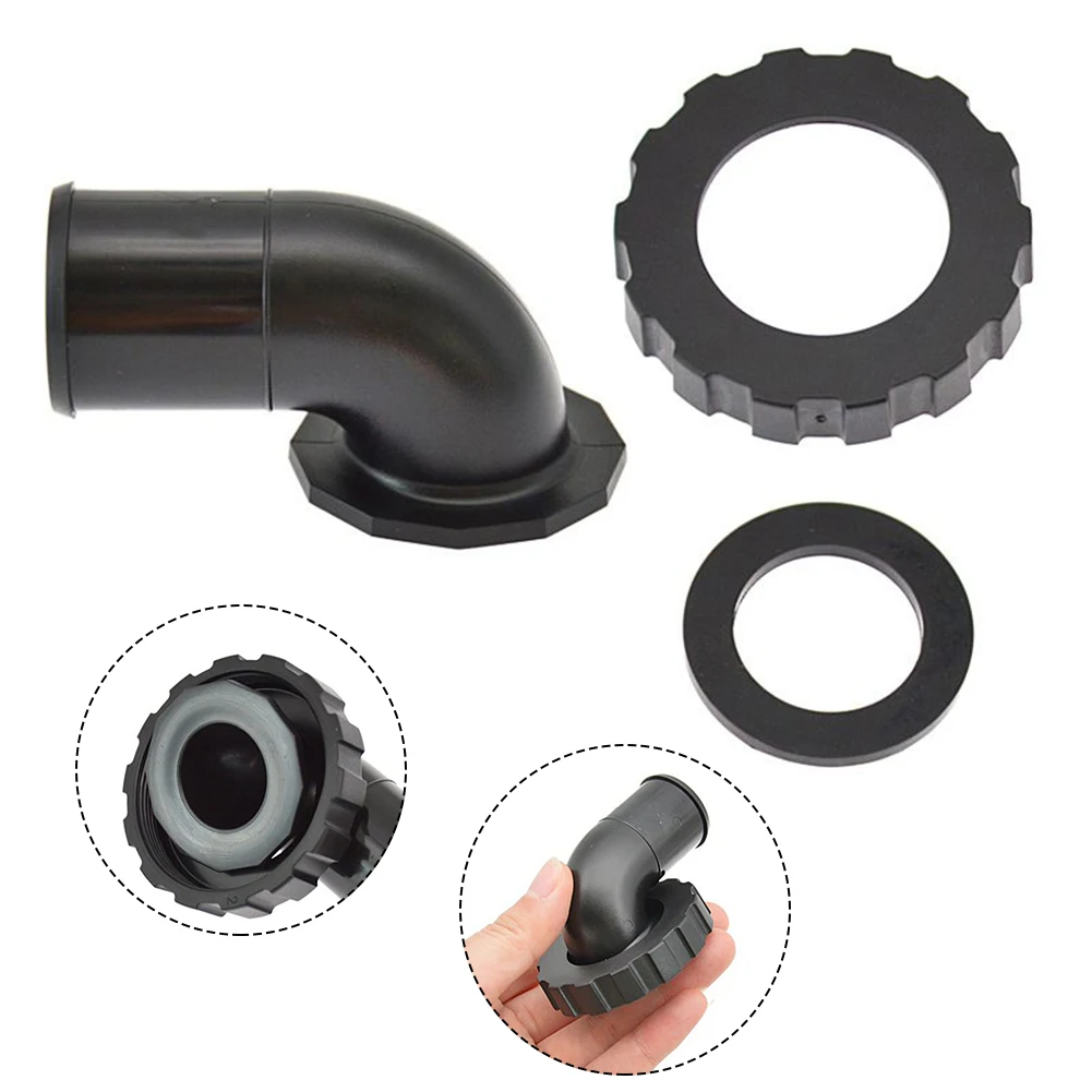 Efficient Connection with Black Nylon Diving BC Pipe Elbow Airway Hose Connector Rubber Washer Nut Combination