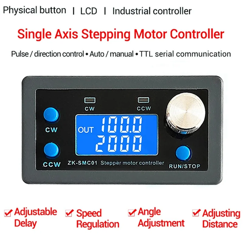 -SMC01 Stepper Motor Driver and Controller DC 5-30V Reverse Pulse Speed Control Board Programmable PLC Serial