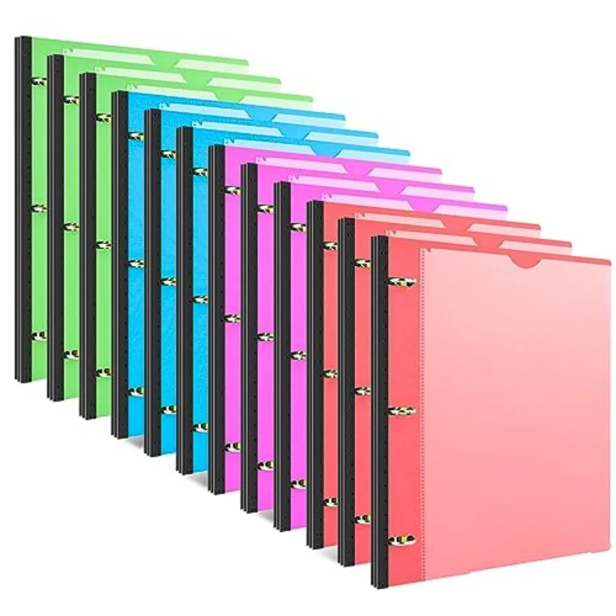 

Telescoping 3 Ring Binder 2 Flexible Round Binder Customizable Cover and Catalog Holds 8.5x Paper