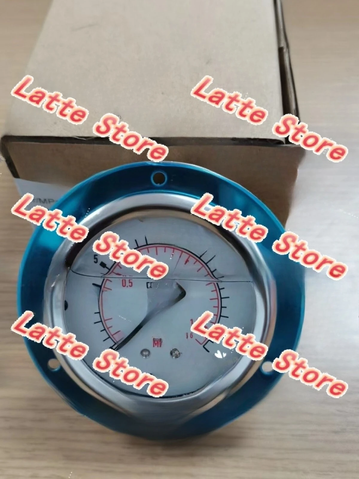63mm Axial Mechanical Pressure Gauge With Front Flange G1/4 Thread Industrial Pressure Measuring Instrument