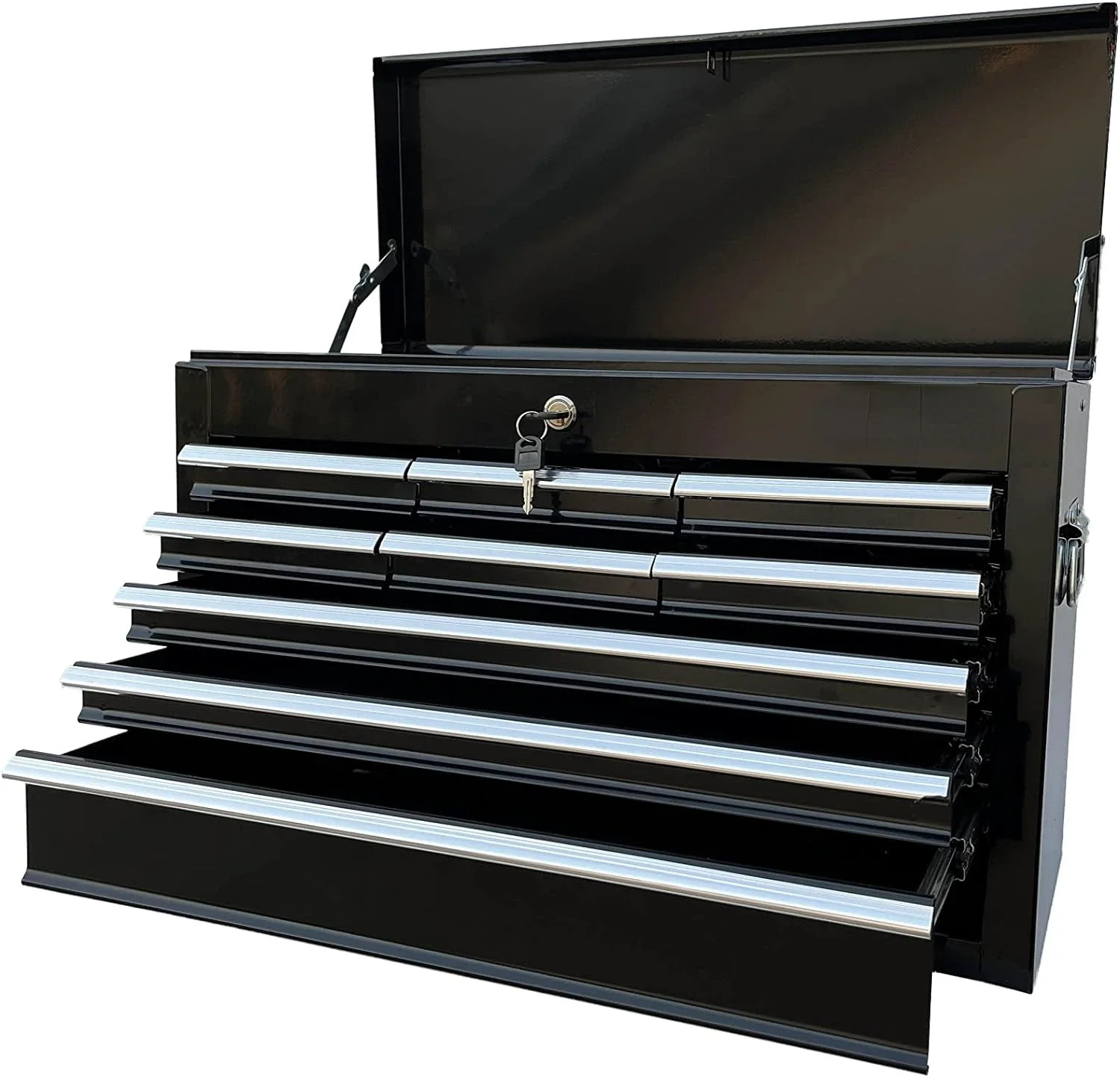 Portable Metal Tool Chest with 9 Drawers, 24