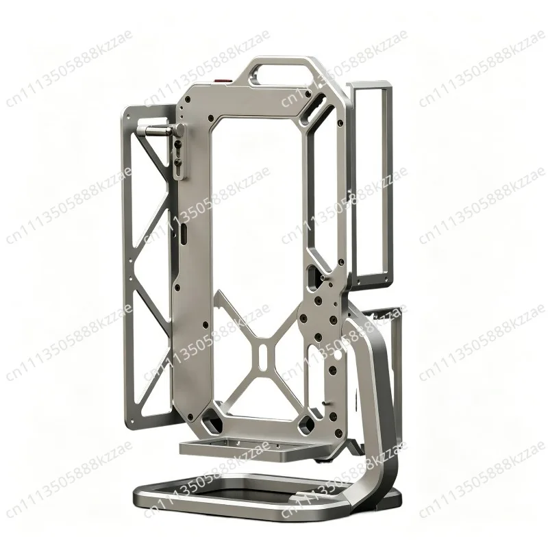 Open ITX Aluminum Alloy Computer Rack Case Adjustable Elevation Angle